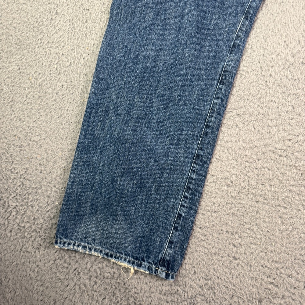 Polo Ralph Lauren Vintage 67 Distressed Jeans Mens 34x29 Blue Denim Washed - Picture 8 of 13
